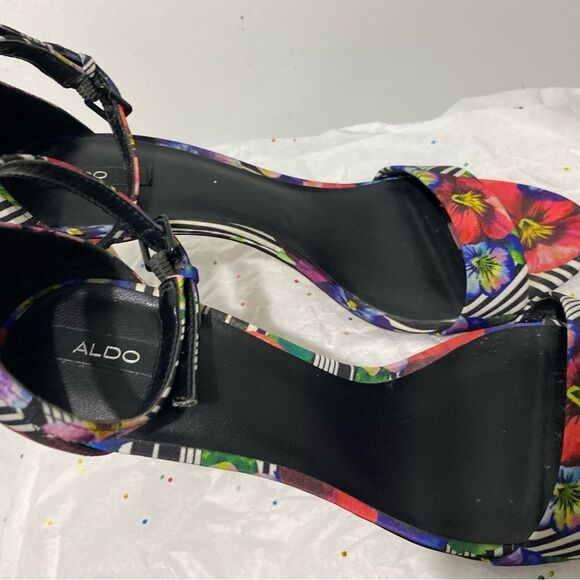 Colorful Women's Heels by Aldo Floral - Picture 4 of 11